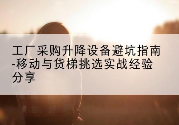 平顶山移动式升降机怎么选-工厂采购升降设备避坑指南-移动与货梯挑选实战经验分享